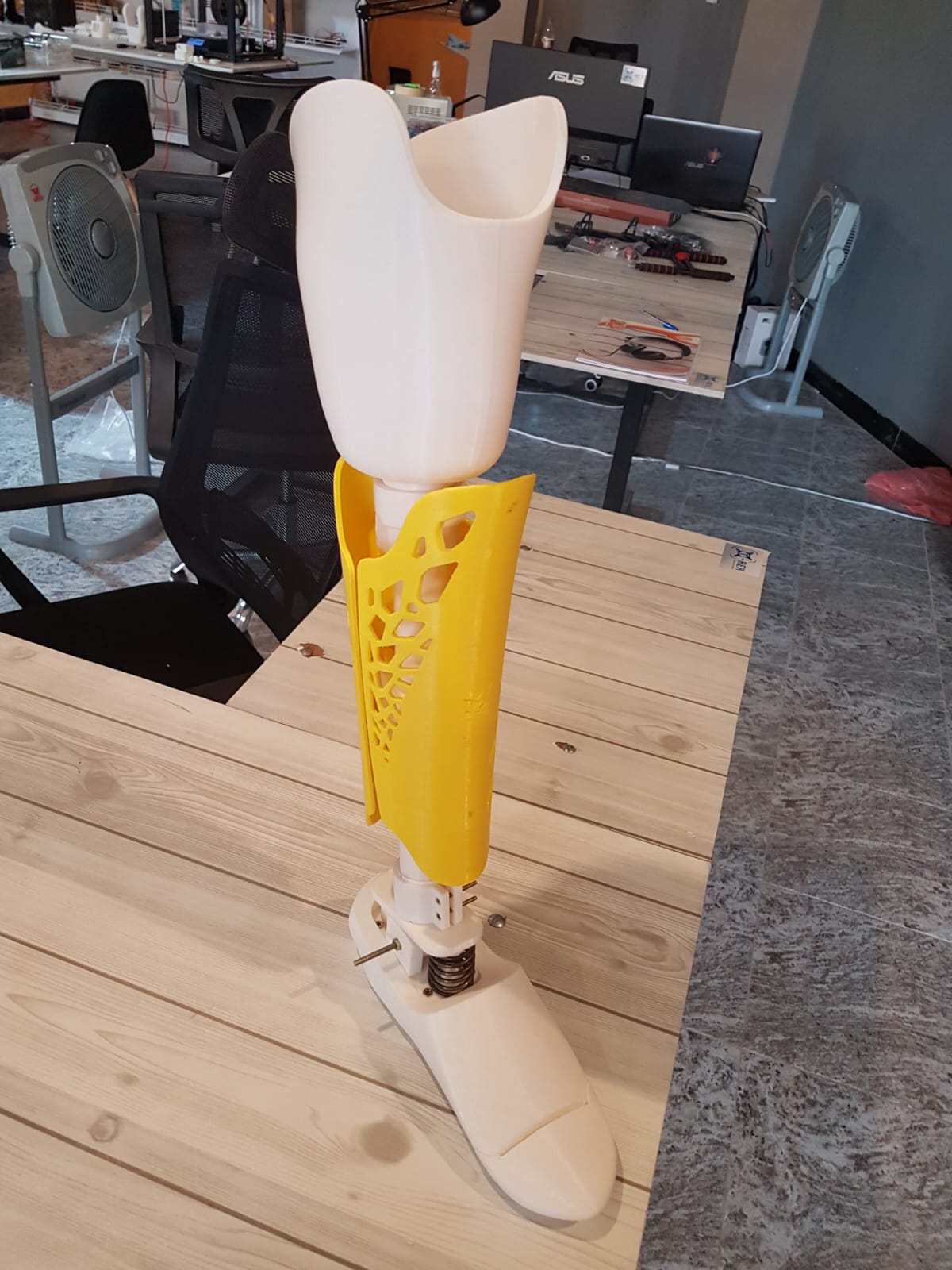 Prototype on workshop table